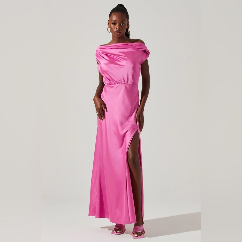 ASTR the Label Monroe Satin Maxi Dress